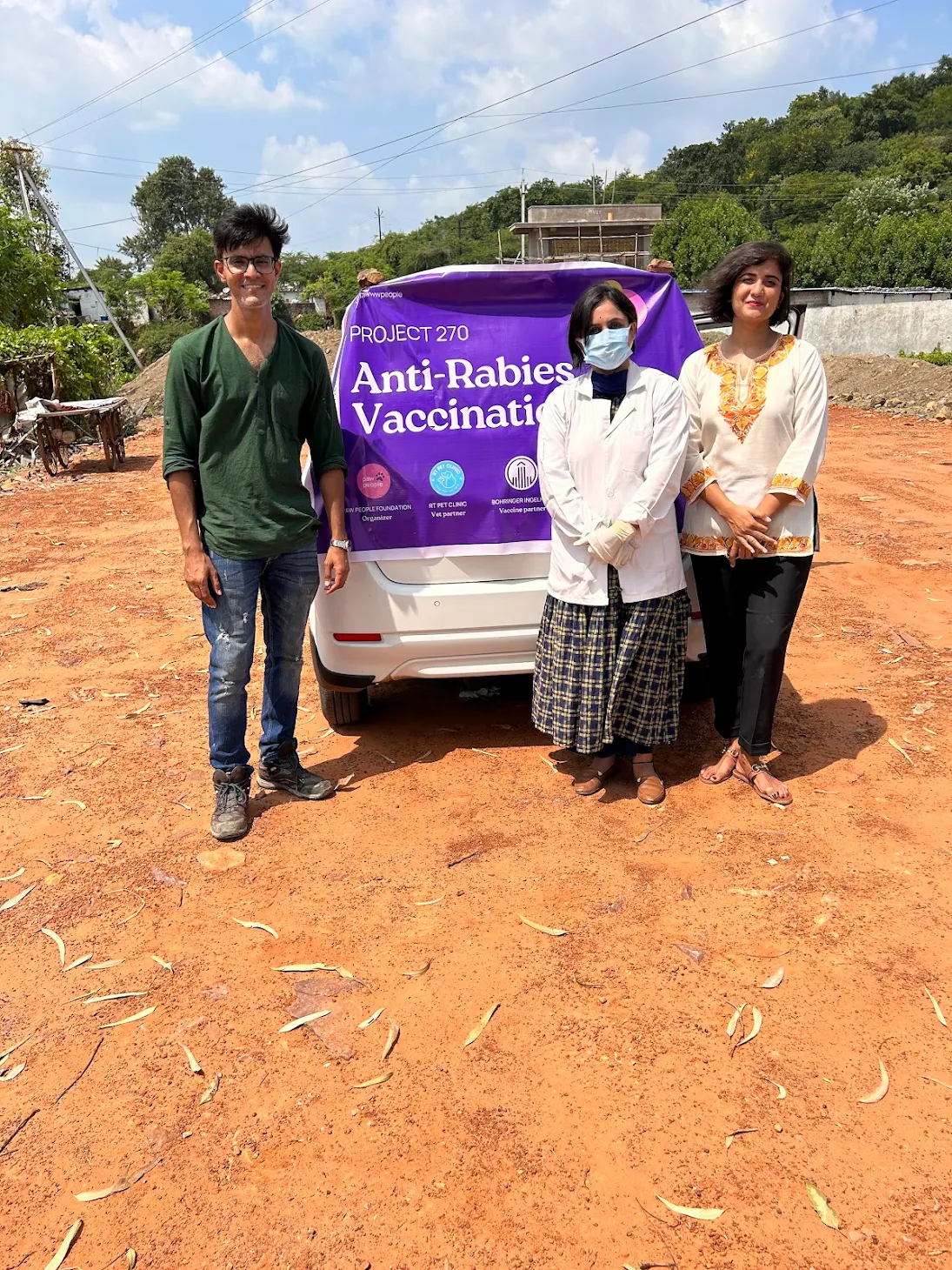 RT Pet Clinic team at Project 270 Anti-Rabies Vaccination drive
